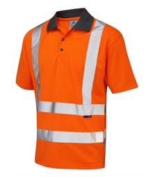 LEO WORKWEAR ROCKHAM ISO 20471 Cl 2 Coolviz Polo Shirt